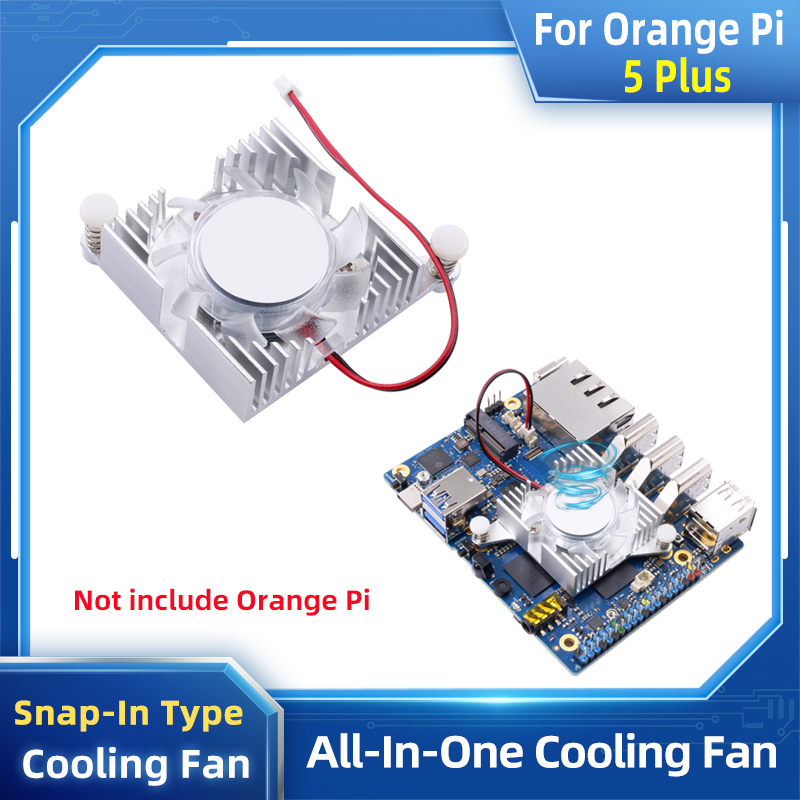 Orange Pi 5 Plus 32Gb - Официальные интегрированные алюминиевые радиаторы Orange Pi